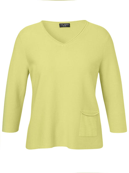 VIA APPIA Pullover V-Ausschnitt 3/4 Arm