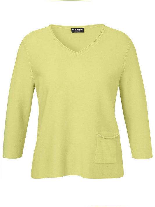 VIA APPIA Pullover V-Ausschnitt 3/4 Arm