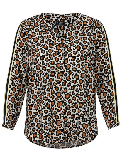 VIA APPIA Bluse V-Ausschnitt 1/1 Arm Druck 54