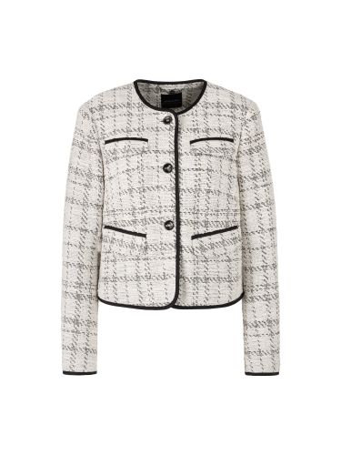 MARC CAIN Jacquard-Jacke mit Kontrastdetails