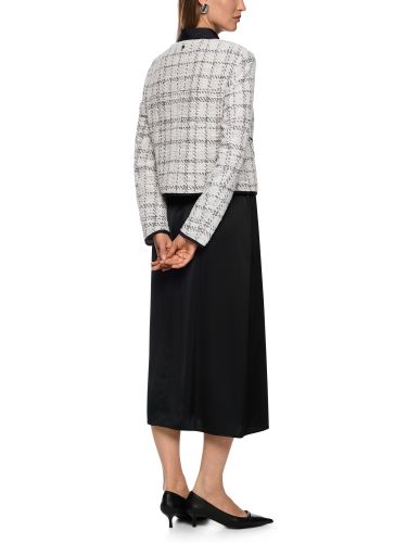 MARC CAIN Jacquard-Jacke mit Kontrastdetails