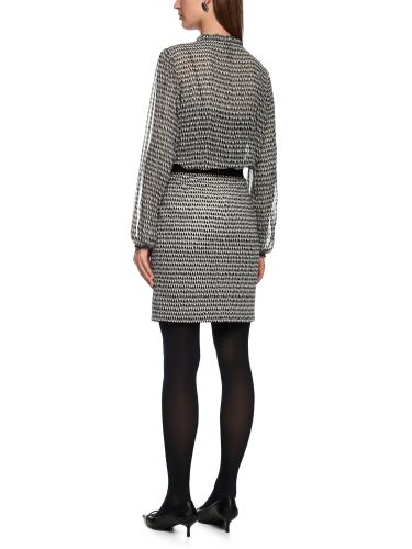 MARC CAIN Semitransparente Bluse mit Mini-Rüschen