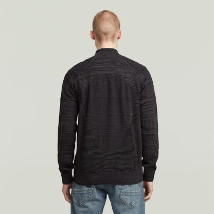 G-STAR 3D biker full zip knit