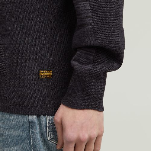 G-STAR 3D biker full zip knit