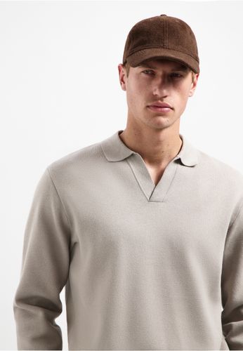 NO EXCESS Pullover Open Polo Collar Relief