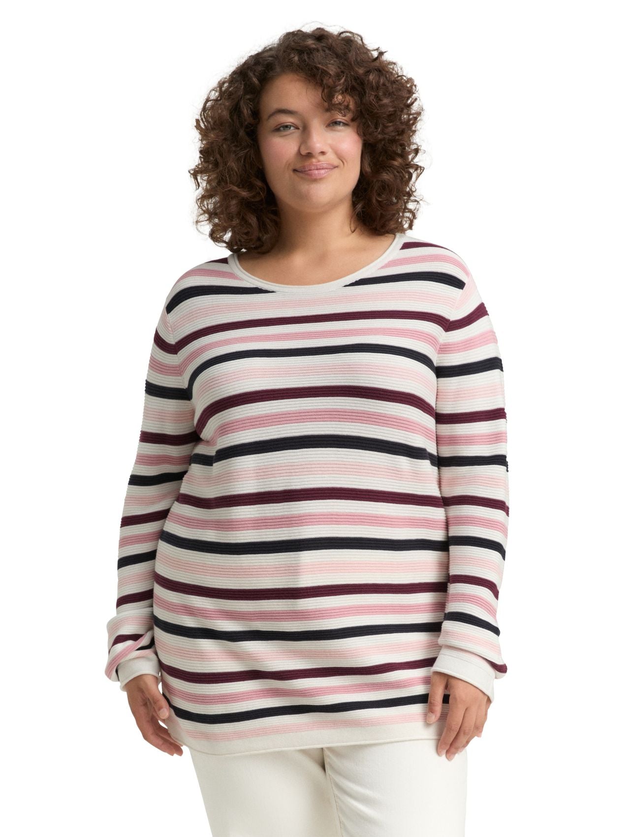 TOM TAILOR Plus Size - Strickpullover aus Bio-Baumwolle