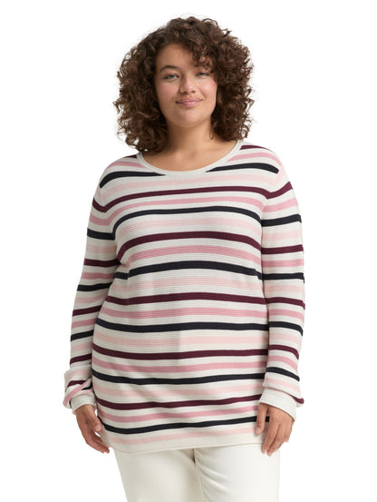 TOM TAILOR Plus Size - Strickpullover aus Bio-Baumwolle
