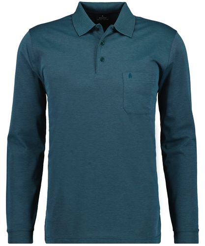 RAGMAN Softknit-Polo mit Brusttasche, Langarm