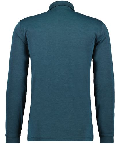 RAGMAN Softknit-Polo mit Brusttasche, Langarm