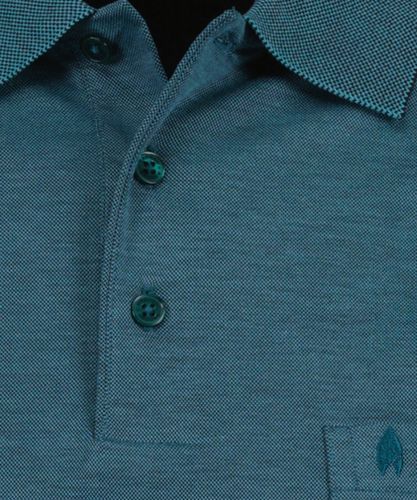 RAGMAN Softknit-Polo mit Brusttasche, Langarm