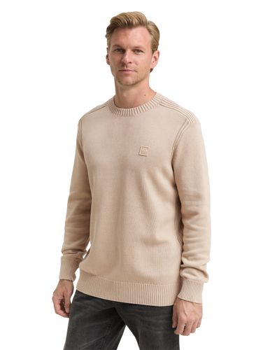 TOM TAILOR Strickpullover im Washed-Look aus Baumwolle