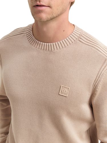TOM TAILOR Strickpullover im Washed-Look aus Baumwolle