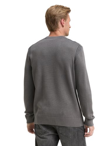 TOM TAILOR Strickpullover im Washed-Look aus Baumwolle