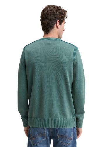 TOM TAILOR Strickpullover im Washed-Look aus Baumwolle