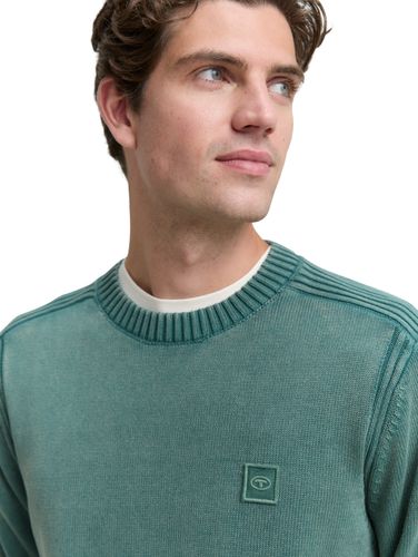 TOM TAILOR Strickpullover im Washed-Look aus Baumwolle