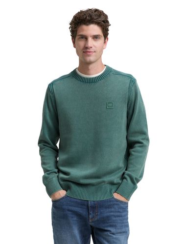 TOM TAILOR Strickpullover im Washed-Look aus Baumwolle