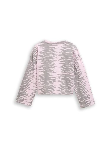 TOM TAILOR Cropped Langarmshirt mit Muster