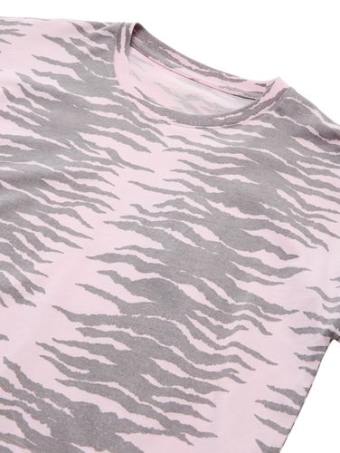 TOM TAILOR Cropped Langarmshirt mit Muster