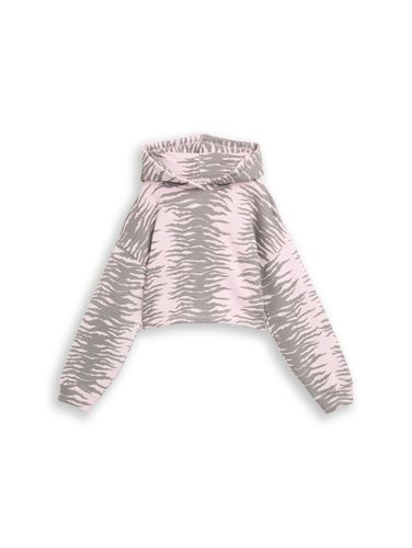 TOM TAILOR Cropped Hoodie Sweatshirt mit Muster