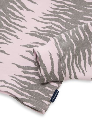 TOM TAILOR Cropped Hoodie Sweatshirt mit Muster