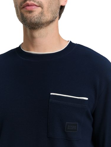 TOM TAILOR 2-in-1 Langarmshirt aus Baumwolle