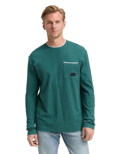 TOM TAILOR 2-in-1 Langarmshirt aus Baumwolle