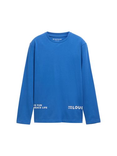 TOM TAILOR Langarmshirt mit Text-Print