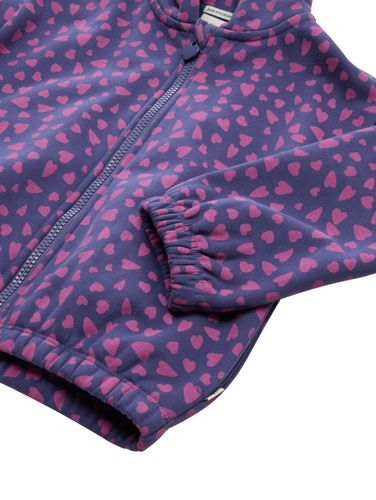 TOM TAILOR Cropped Hoodie Sweatjacke mit Allover-Print