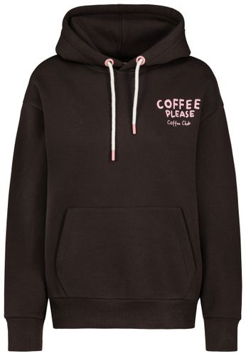 Modehaus Weingarten DOB Sweat, langarm, Kapuze mit Kord, deep chocolate brown XS