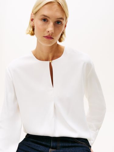 TOMMY HILFIGER SOFT VIS LS RELAXED BLOUSE