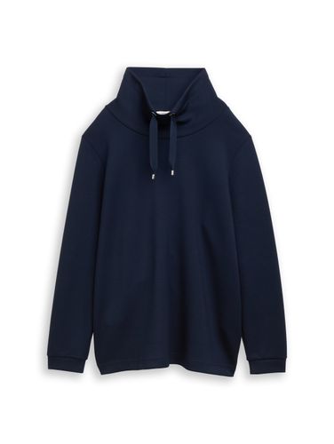 TOM TAILOR Plus Size - Scuba Sweatshirt mit Stehkragen Default Title