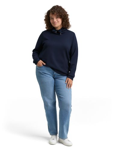 TOM TAILOR Plus Size - Scuba Sweatshirt mit Stehkragen
