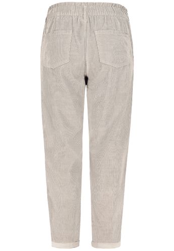 DOB Hose, hoher Bund, Paperbag Styl, light sand