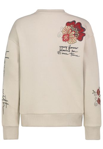 Modehaus Weingarten DOB Sweat, langarm, Rundhals mit Ri, nude beige