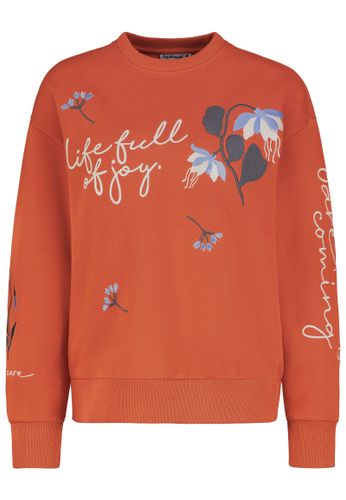 Modehaus Weingarten DOB Sweat, langarm, Rundhals mit Ri, signal orange L