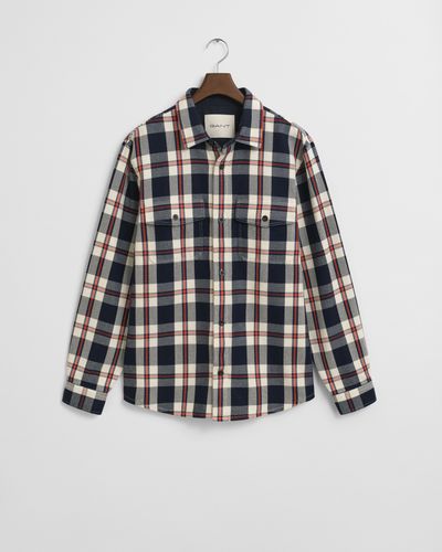 Hemdjacke aus schwerem Twill mit Karomuster