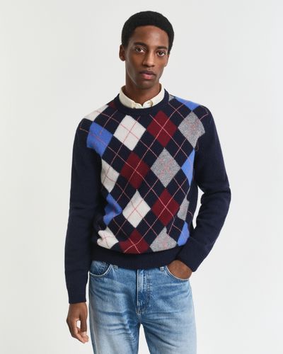 Argyle Rundhalspullover