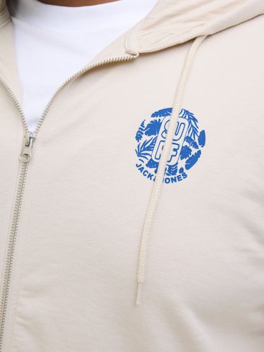 JACK & JONES JJONE COLOR SUMMER SWEAT ZIP HOODI PLS