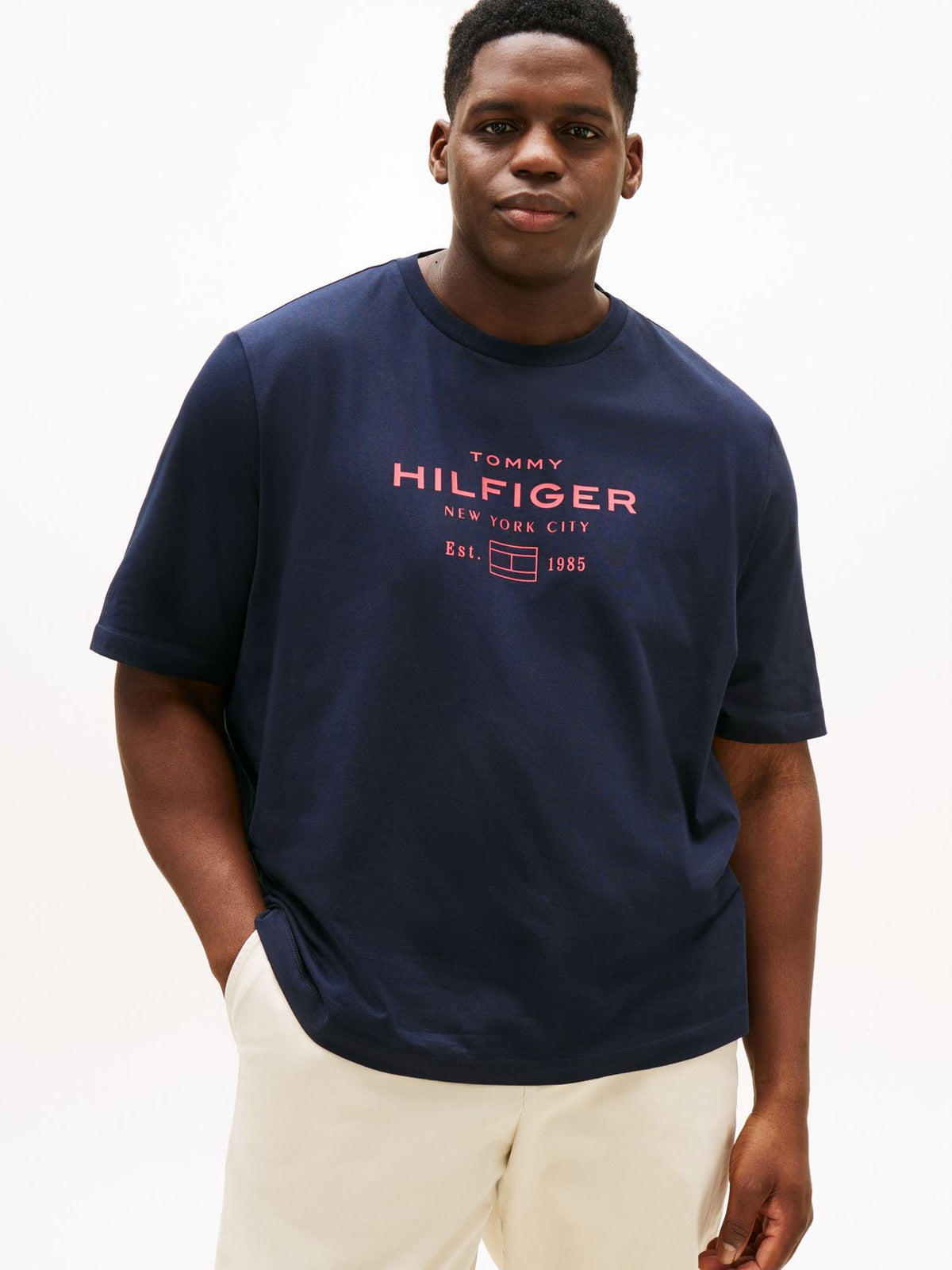 TOMMY HILFIGER BT-HILFIGER STACK GRAPHIC TEE-B 2XLT