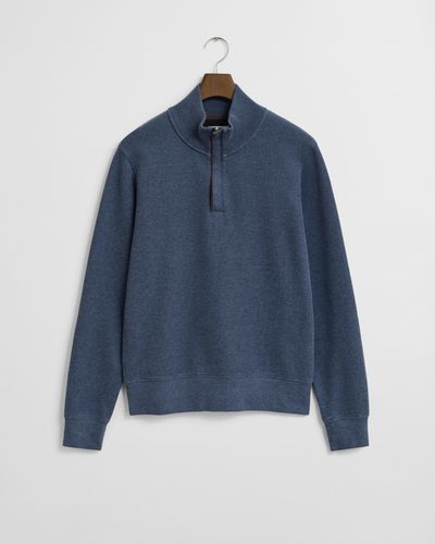 GANT Sacker Rib Sweatshirt mit Reißverschlusskragen 5XL