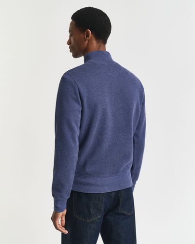 GANT Sacker Rib Sweatshirt mit Reißverschlusskragen