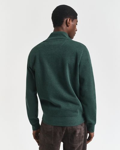 GANT Sacker Rib Sweatshirt mit Reißverschlusskragen