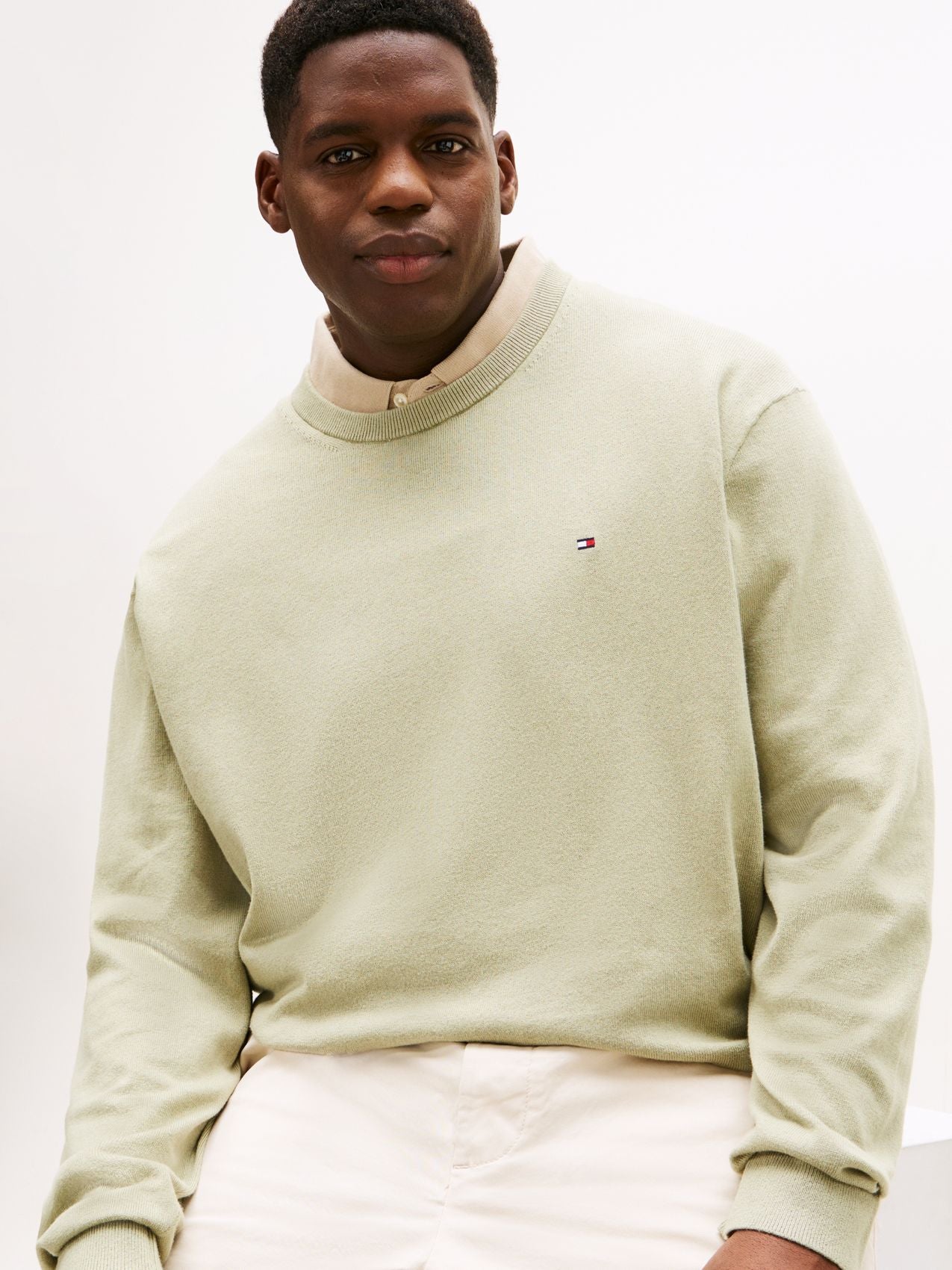 TOMMY HILFIGER BT-PIMA ORG CTN CASHMERE CN-B