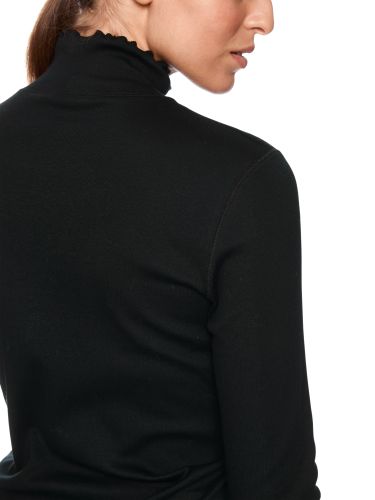 MARC CAIN Unifarbenes Langarmshirt mit Rollkragen