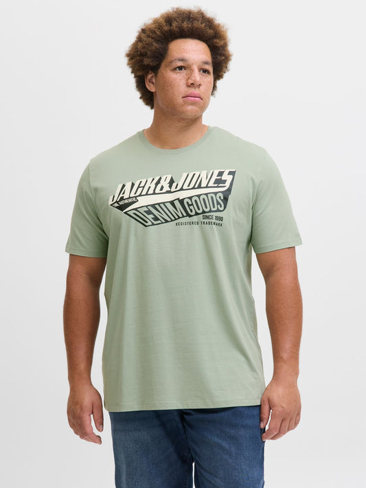 JACK & JONES JJELOGO TEE SS ONECK 2 COL AW25 NOOS PLS
