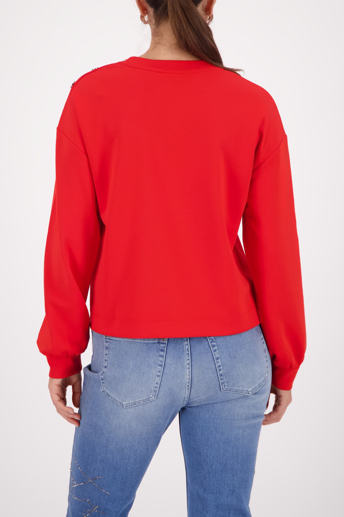 Sweatshirt mit Statement-Relief