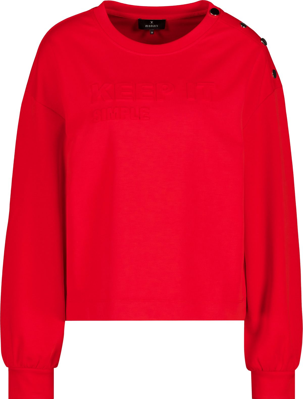 Sweatshirt mit Statement-Relief