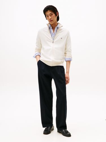 TOMMY HILFIGER ESSENTIAL COTTON ZIP THRU