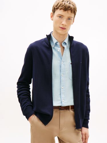 TOMMY HILFIGER ESSENTIAL COTTON ZIP THRU