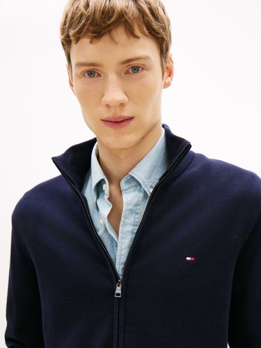 TOMMY HILFIGER ESSENTIAL COTTON ZIP THRU
